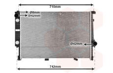 Chladič, chlazení motoru VAN WEZEL 06002094