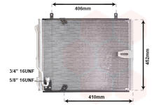 Kondenzátor, klimatizace VAN WEZEL 06005183