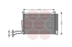 Kondenzátor, klimatizace VAN WEZEL 06005264
