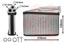 Výměník tepla, vnitřní vytápění VAN WEZEL 06006541