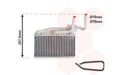 Výměník tepla, vnitřní vytápění VAN WEZEL 06006600