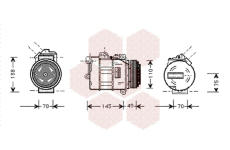 Kompresor, klimatizace VAN WEZEL 0600K181