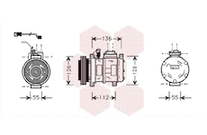 Kompresor, klimatizace VAN WEZEL 0600K228