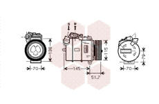 Kompresor, klimatizace VAN WEZEL 0600K329