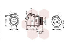 Kompresor, klimatizace VAN WEZEL 0600K331