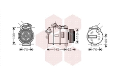 Kompresor, klimatizace VAN WEZEL 0600K336