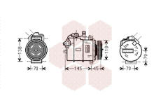 Kompresor, klimatizace VAN WEZEL 0600K383