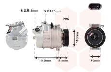Kompresor, klimatizace VAN WEZEL 0600K384