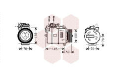Kompresor, klimatizace VAN WEZEL 0600K388