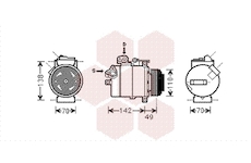 Kompresor, klimatizace VAN WEZEL 0600K389