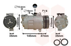 Kompresor, klimatizace VAN WEZEL 0600K395