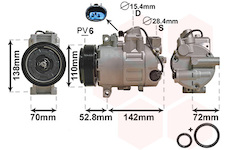 Kompresor, klimatizace VAN WEZEL 0600K415