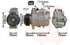 Kompresor, klimatizace VAN WEZEL 0600K552