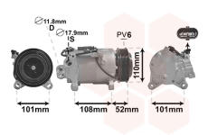 Kompresor, klimatizace VAN WEZEL 0600K567