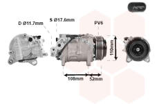 Kompresor, klimatizace VAN WEZEL 0600K601