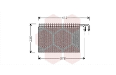 Výparník, klimatizace VAN WEZEL 0600V268