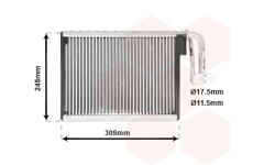 Výparník, klimatizace VAN WEZEL 0600V402