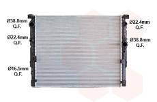 Chladič, chlazení motoru VAN WEZEL 06012771