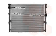 Chladič, chlazení motoru VAN WEZEL 06012782