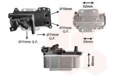 Chladič oleje, automatická převodovka VAN WEZEL 06013709