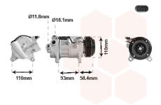 Kompresor klimatizácie VAN WEZEL 0601K709