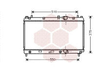 Chladič, chlazení motoru VAN WEZEL 07002031
