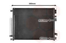 Kondenzátor, klimatizace VAN WEZEL 07005093