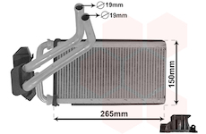 Výměník tepla, vnitřní vytápění VAN WEZEL 07006140