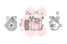 Kompresor, klimatizace VAN WEZEL 0700K120
