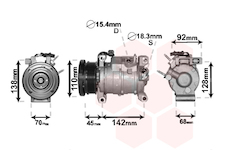 Kompresor, klimatizace VAN WEZEL 0700K128