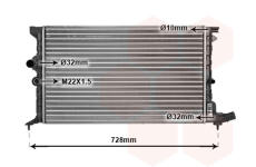 Chladič, chlazení motoru VAN WEZEL 09002072