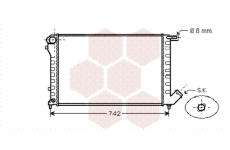 Chladič, chlazení motoru VAN WEZEL 09002195