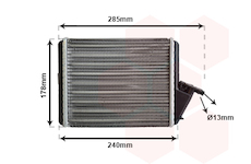 Výměník tepla, vnitřní vytápění VAN WEZEL 09006031
