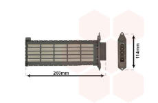 Výměník tepla, vnitřní vytápění VAN WEZEL 09006306