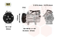 Kompresor, klimatizace VAN WEZEL 0900K207