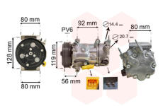 Kompresor, klimatizace VAN WEZEL 0900K255