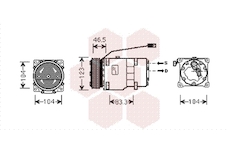Kompresor, klimatizace VAN WEZEL 0900K257