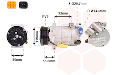 Kompresor, klimatizace VAN WEZEL 0900K282