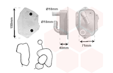 Chladič motorového oleja VAN WEZEL 09013704