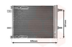 Kondenzátor, klimatizace VAN WEZEL 09015704
