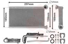 Výměník tepla, vnitřní vytápění VAN WEZEL 09016700