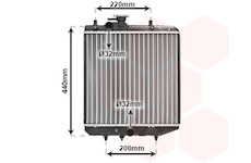 Chladič, chlazení motoru VAN WEZEL 11002024