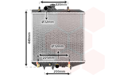 Chladič, chlazení motoru VAN WEZEL 11002025