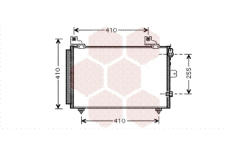 Kondenzátor, klimatizace VAN WEZEL 11005056