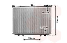 Chladič, chlazení motoru VAN WEZEL 13002064