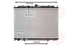 Chladič, chlazení motoru VAN WEZEL 13002239