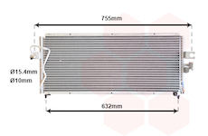 Kondenzátor, klimatizace VAN WEZEL 13005183