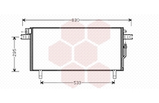 Kondenzátor, klimatizace VAN WEZEL 13005268