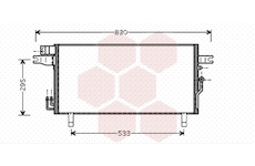 Kondenzátor, klimatizace VAN WEZEL 13005269