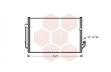 Kondenzátor, klimatizace VAN WEZEL 13005331